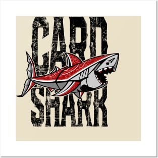 Card Shark - Black Posters and Art